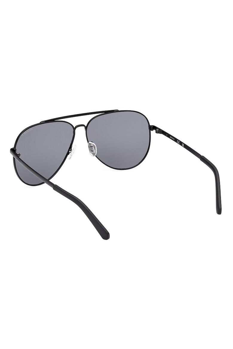 GUESS Ochelari de soare aviator cu rama metalica si lentile polarizate - Pled.ro