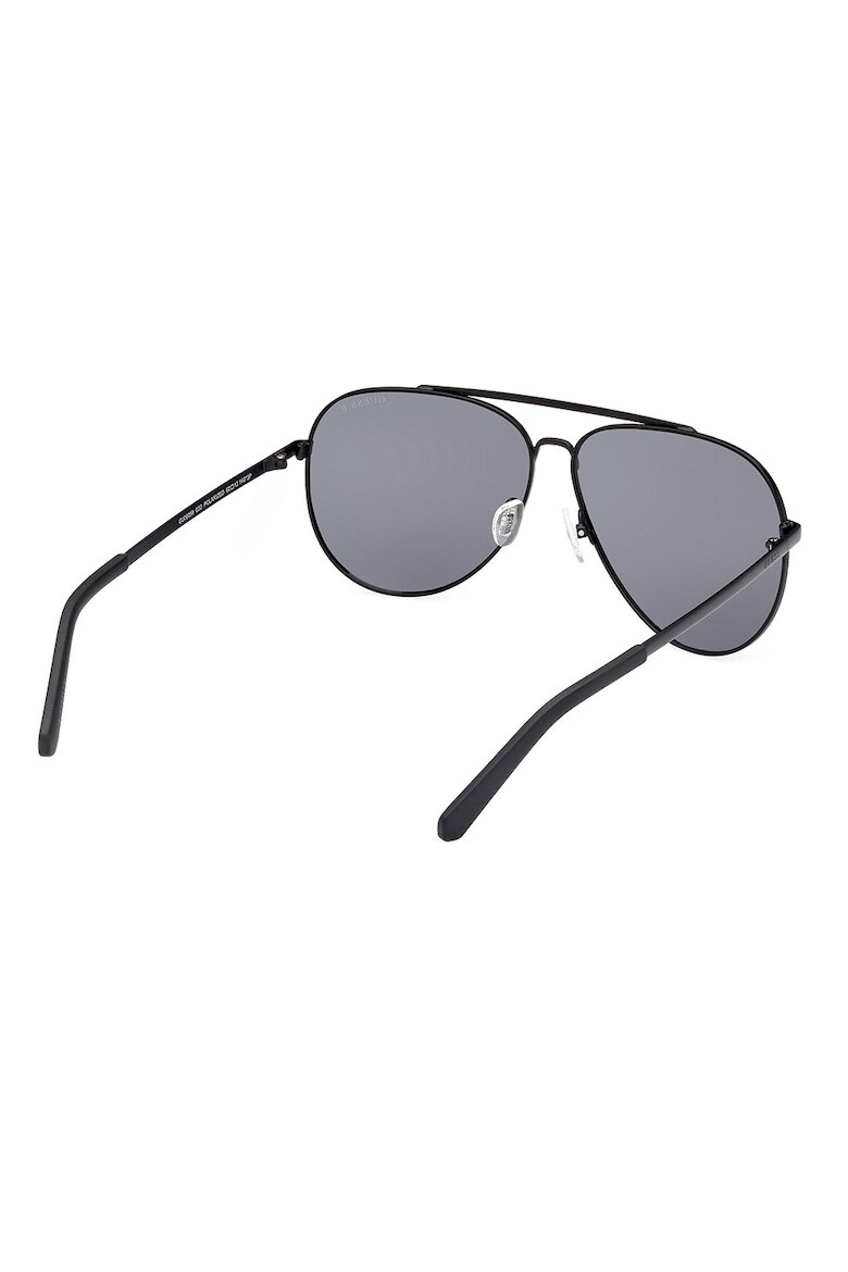 GUESS Ochelari de soare aviator cu rama metalica si lentile polarizate - Pled.ro