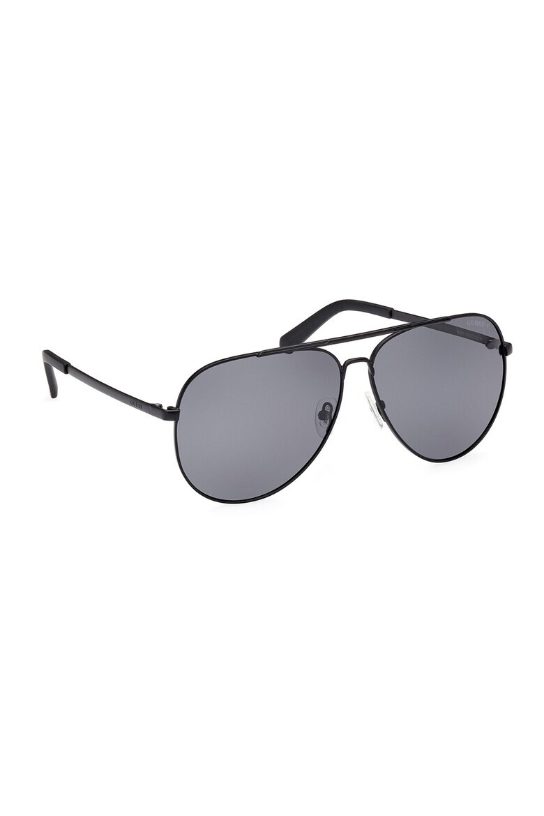 GUESS Ochelari de soare aviator cu rama metalica si lentile polarizate - Pled.ro