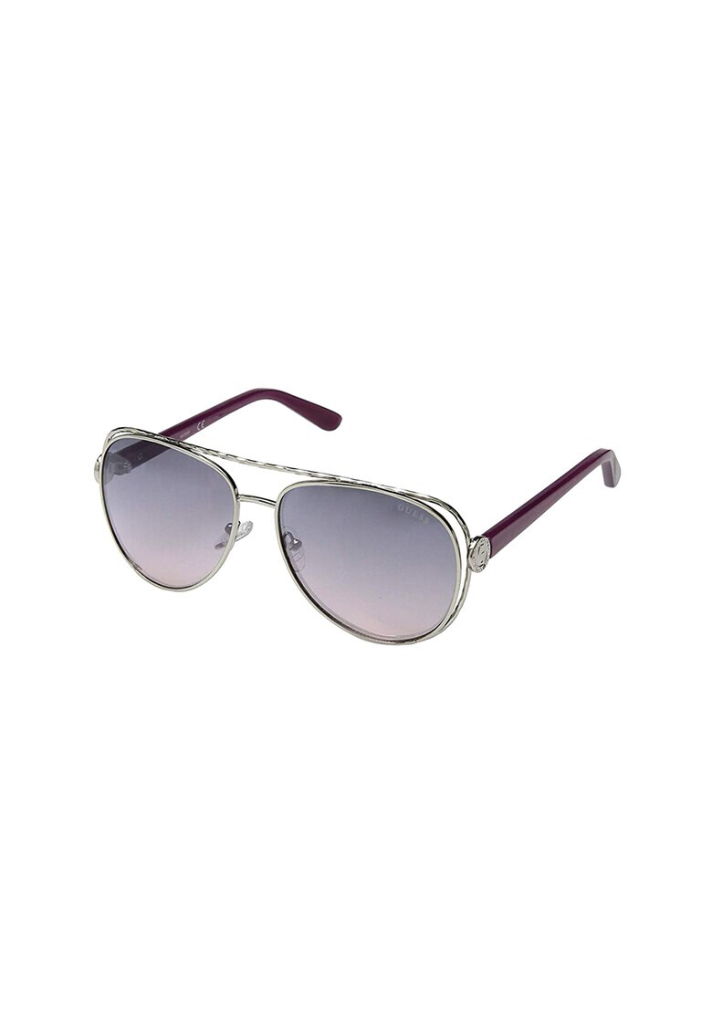 Guess Ochelari de soare aviator unisex cu lentile in degrade - Pled.ro