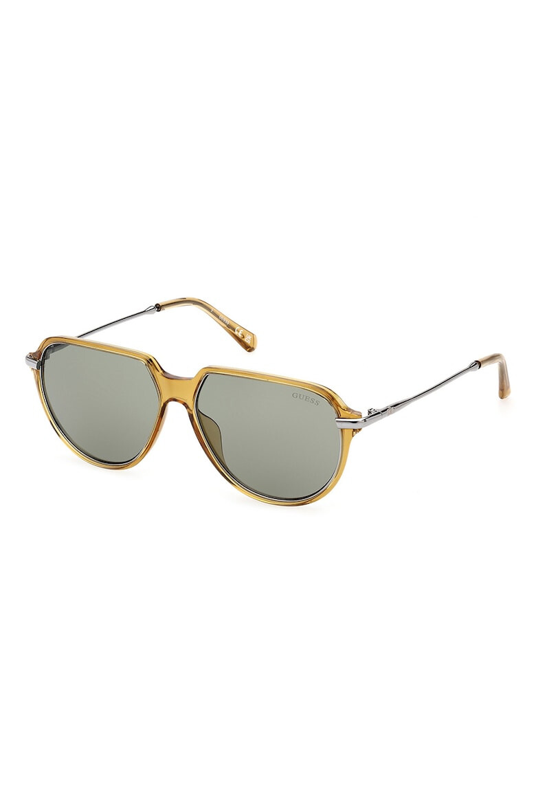 GUESS Ochelari de soare barbati aviator cu lentile uni - Pled.ro