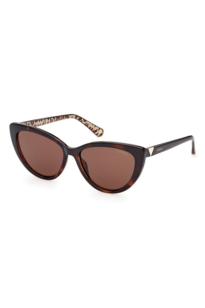 GUESS Ochelari de soare cat-eye unisex cu brate contrastante - Pled.ro