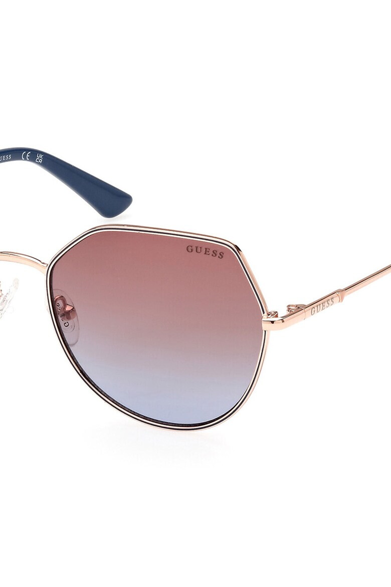 GUESS Ochelari de soare hexagonali cu lentile in degrade - Pled.ro