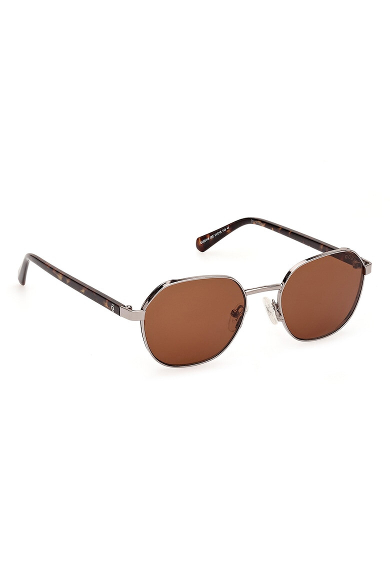 GUESS Ochelari de soare rotunzi cu lentile uni - Pled.ro