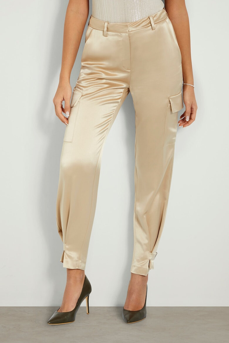 GUESS Pantaloni cargo de satin - Pled.ro