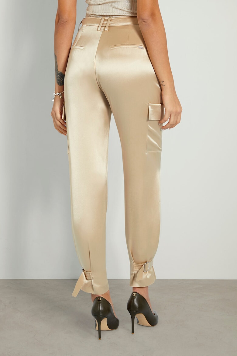 GUESS Pantaloni cargo de satin - Pled.ro