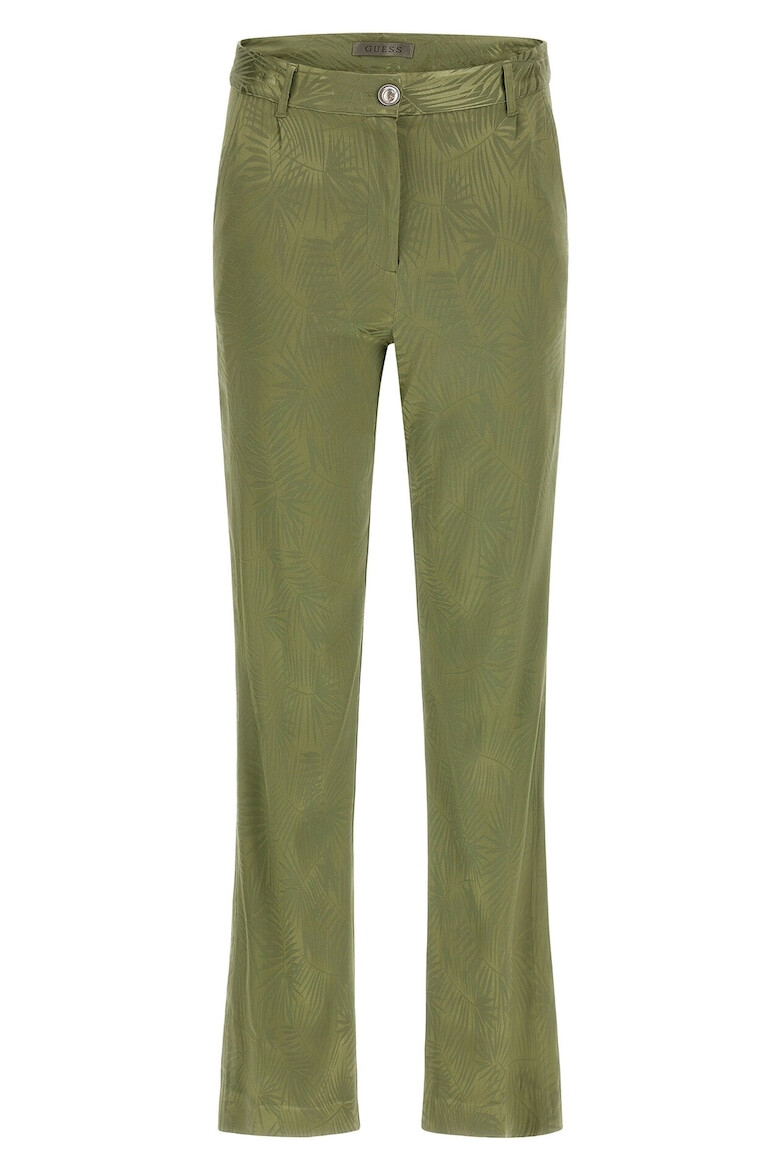 GUESS Pantaloni dama 302204373 Viscoza Verde - Pled.ro