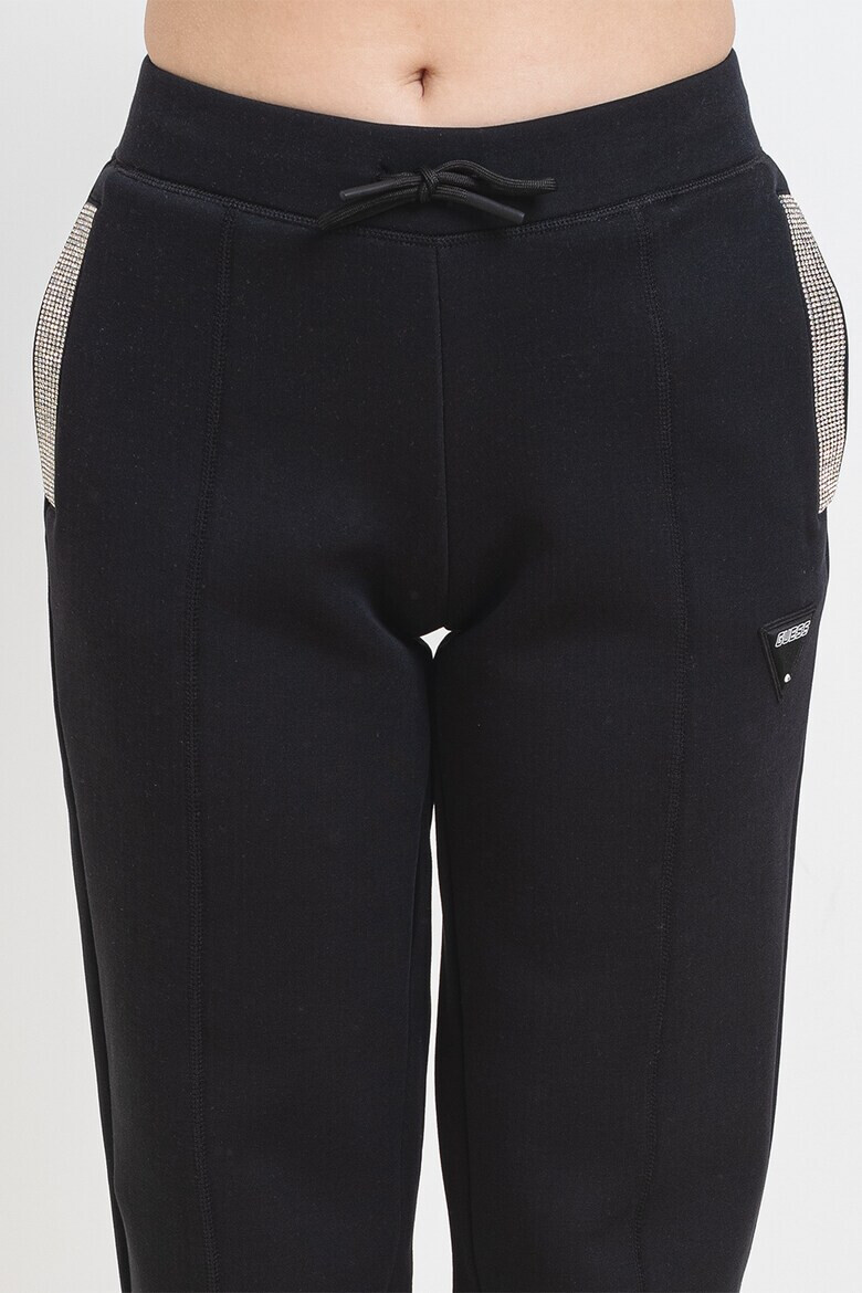 GUESS Pantaloni de trening din amestec de bumbac cu cusaturi frontale - Pled.ro