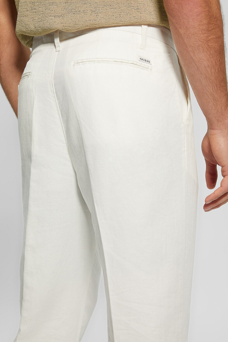 GUESS Pantaloni din amestec de in si bumbac - Pled.ro