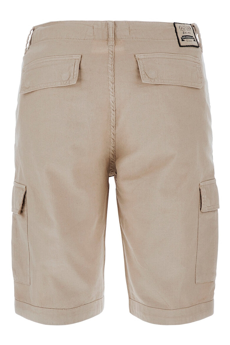 GUESS Pantaloni scurti cargo din amestec de in - Pled.ro