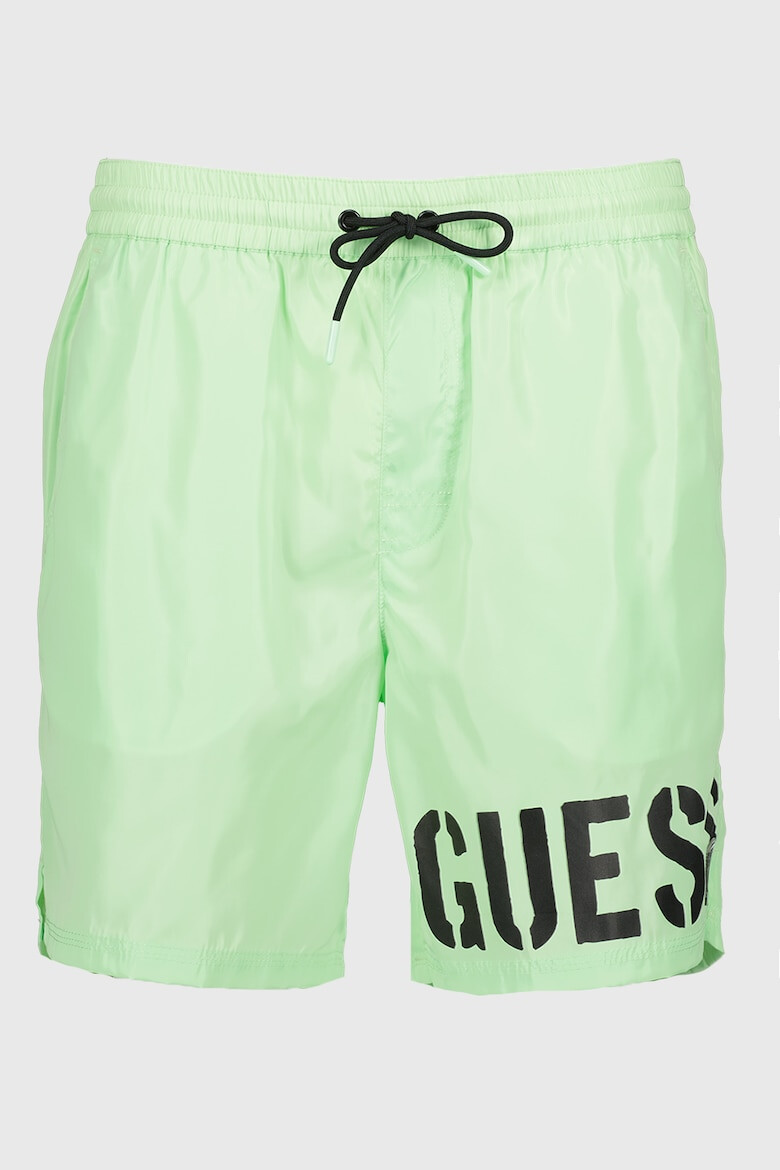 GUESS Pantaloni scurti de baie cu imprimeu logo - Pled.ro