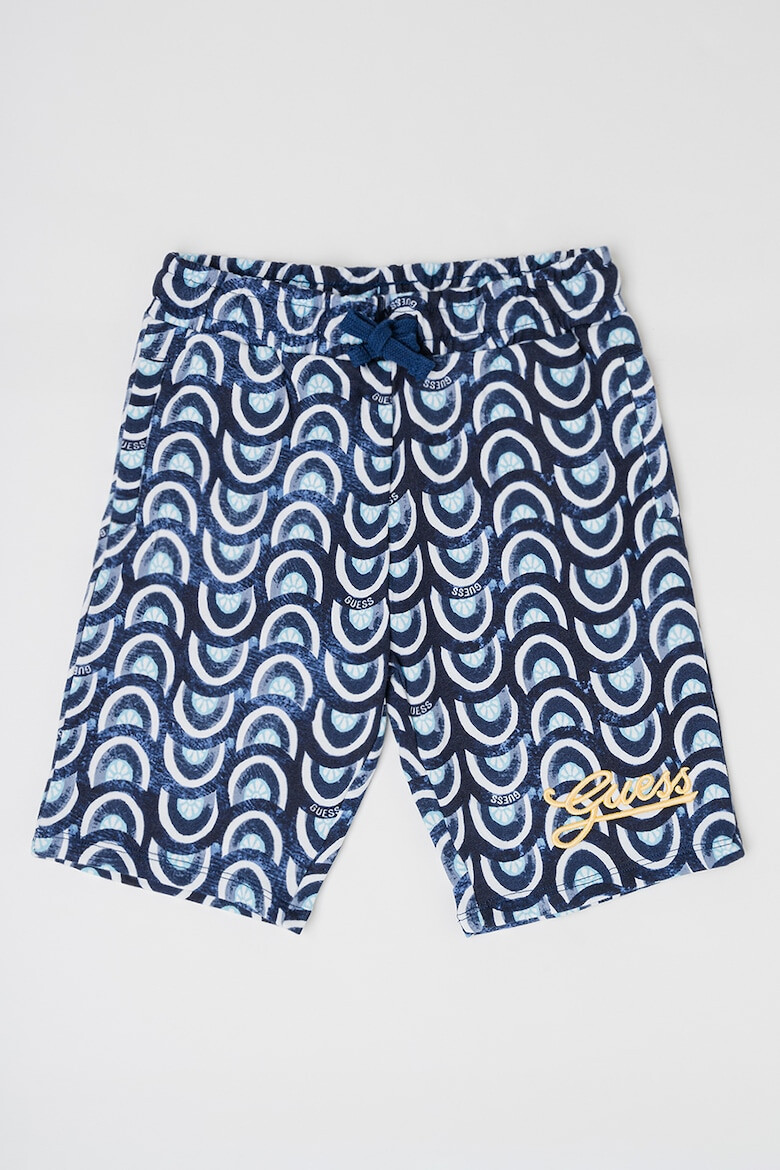 GUESS KIDS GUESS Pantaloni scurti de bumbac cu banda cu snur in talie - Pled.ro