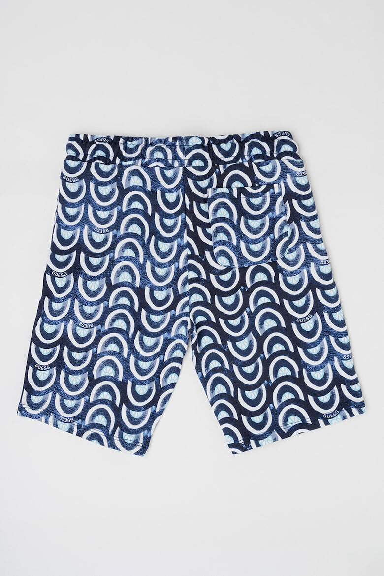 GUESS KIDS GUESS Pantaloni scurti de bumbac cu banda cu snur in talie - Pled.ro