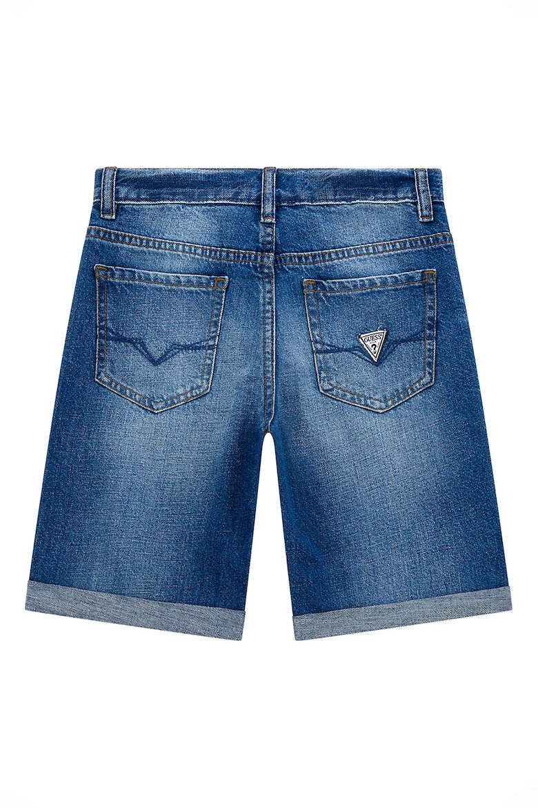 GUESS KIDS Guess Pantaloni scurti din amestec de in cu aspect decolorat - Pled.ro