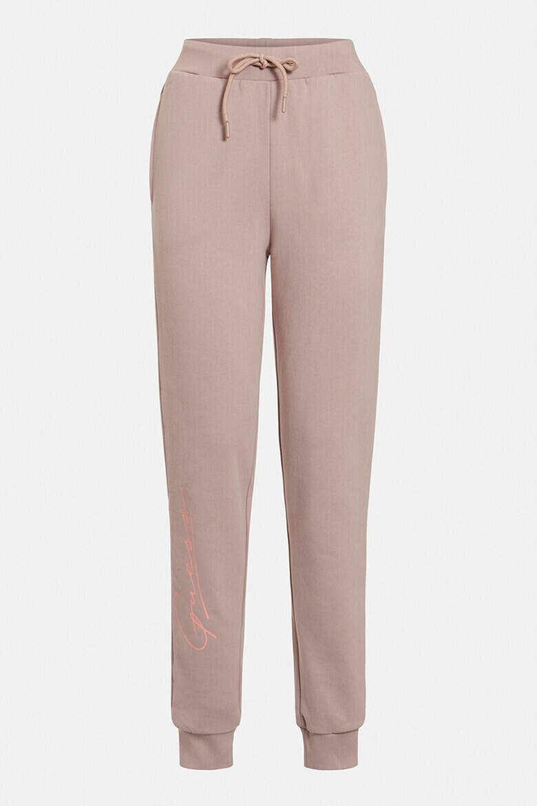 Guess Pantaloni sport din bumbac cu detaliu logo - Pled.ro