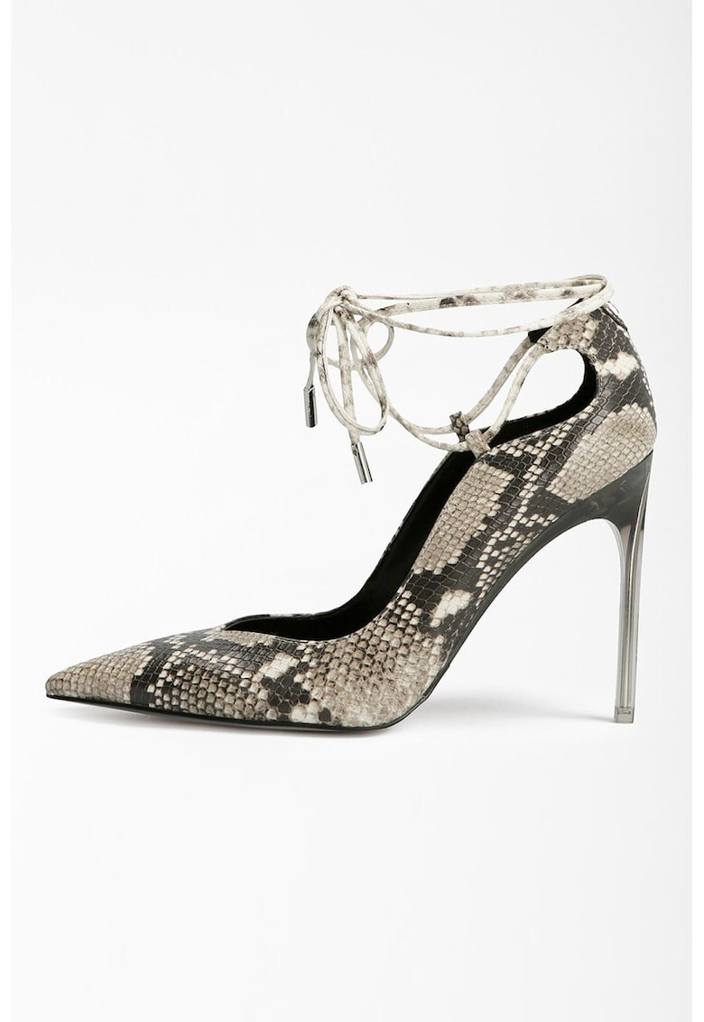 Guess Pantofi cu varf ascutit si animal print - Pled.ro