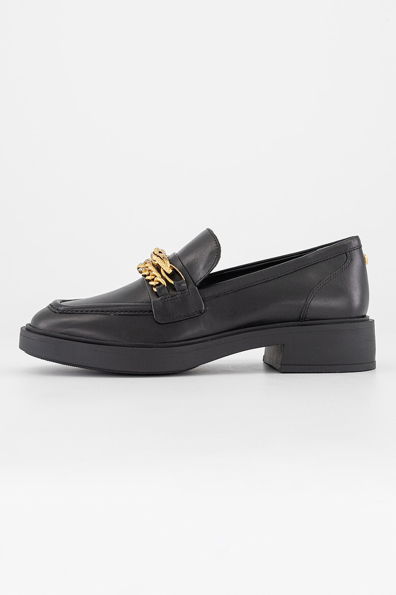 Guess Pantofi loafer de piele cu detalii lant - Pled.ro