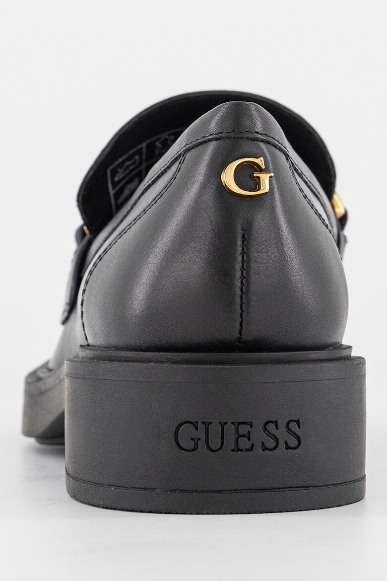 Guess Pantofi loafer de piele cu detalii lant - Pled.ro