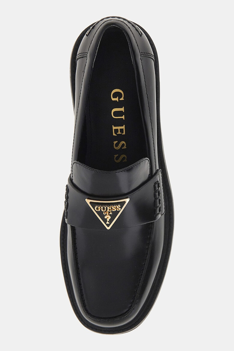 GUESS Pantofi loafer de piele cu logo - Pled.ro