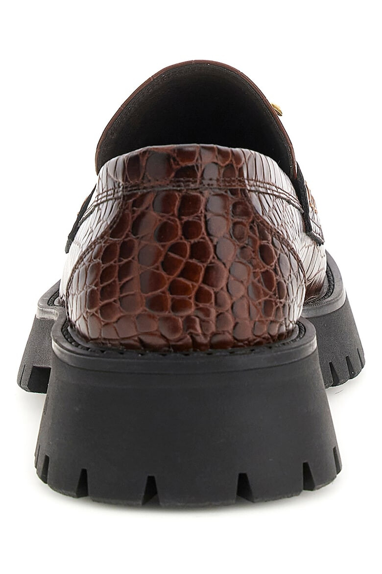 GUESS Pantofi loafer din piele ecologica cu aspect de piele de crocodil - Pled.ro