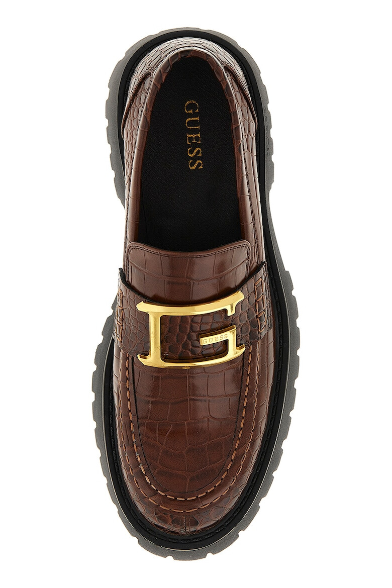 GUESS Pantofi loafer din piele ecologica cu aspect de piele de crocodil - Pled.ro