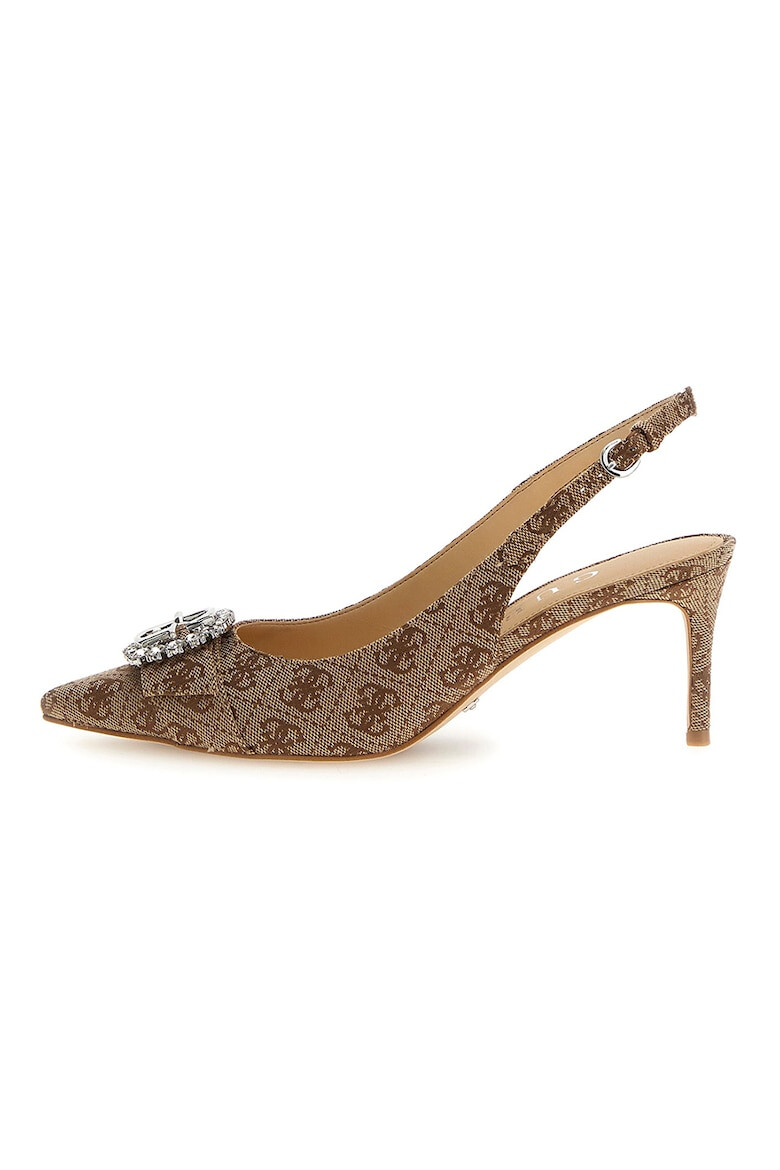 GUESS Pantofi slingback cu monograma - Pled.ro