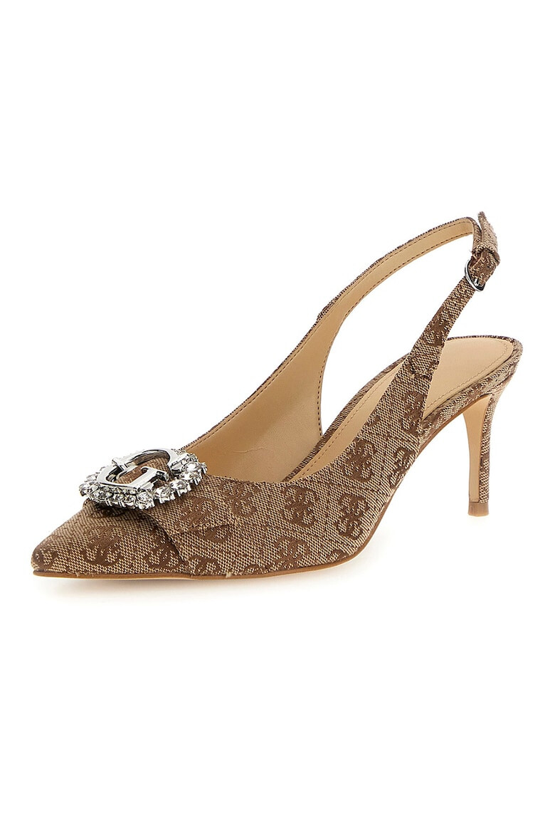 GUESS Pantofi slingback cu monograma - Pled.ro