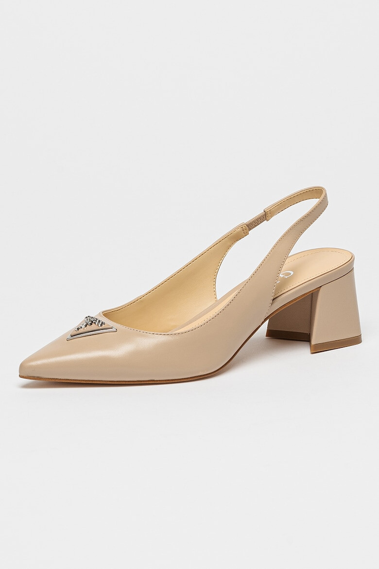 GUESS Pantofi slingback de piele cu varf ascutit - Pled.ro