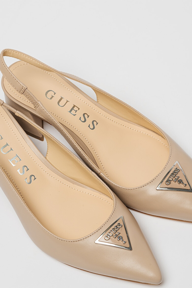 GUESS Pantofi slingback de piele cu varf ascutit - Pled.ro