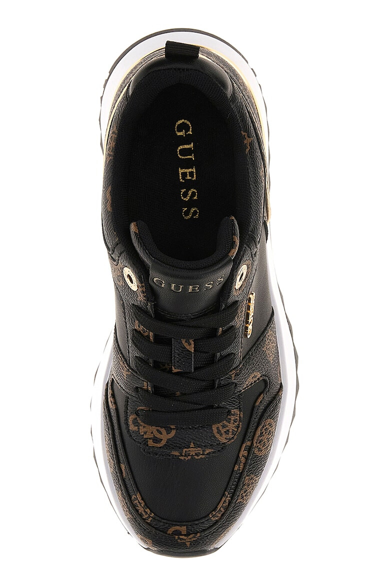 GUESS Pantofi sport de piele ecologica cu detalii monograma - Pled.ro