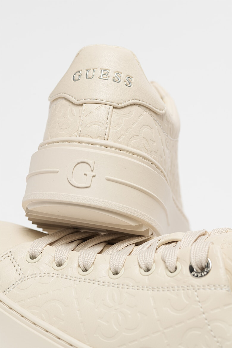 GUESS Pantofi sport din piele ecologica cu logo in relief - Pled.ro