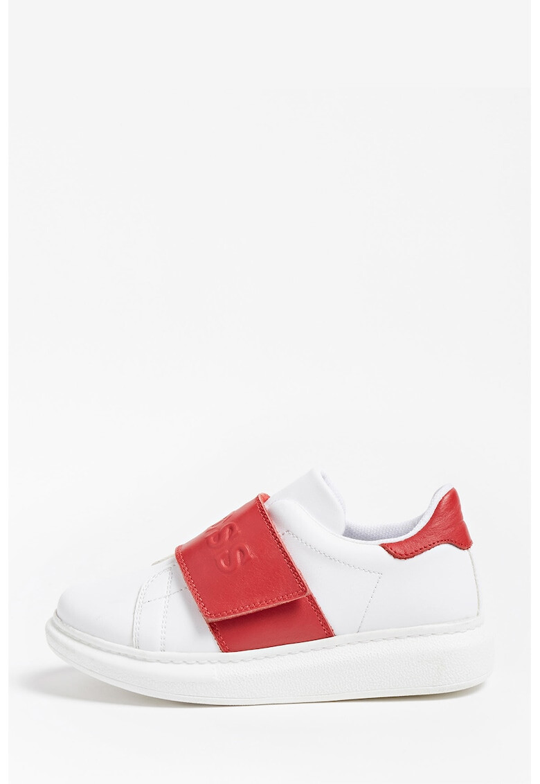 Guess Pantofi sport slip-on de piele ecologica cu logo - Pled.ro