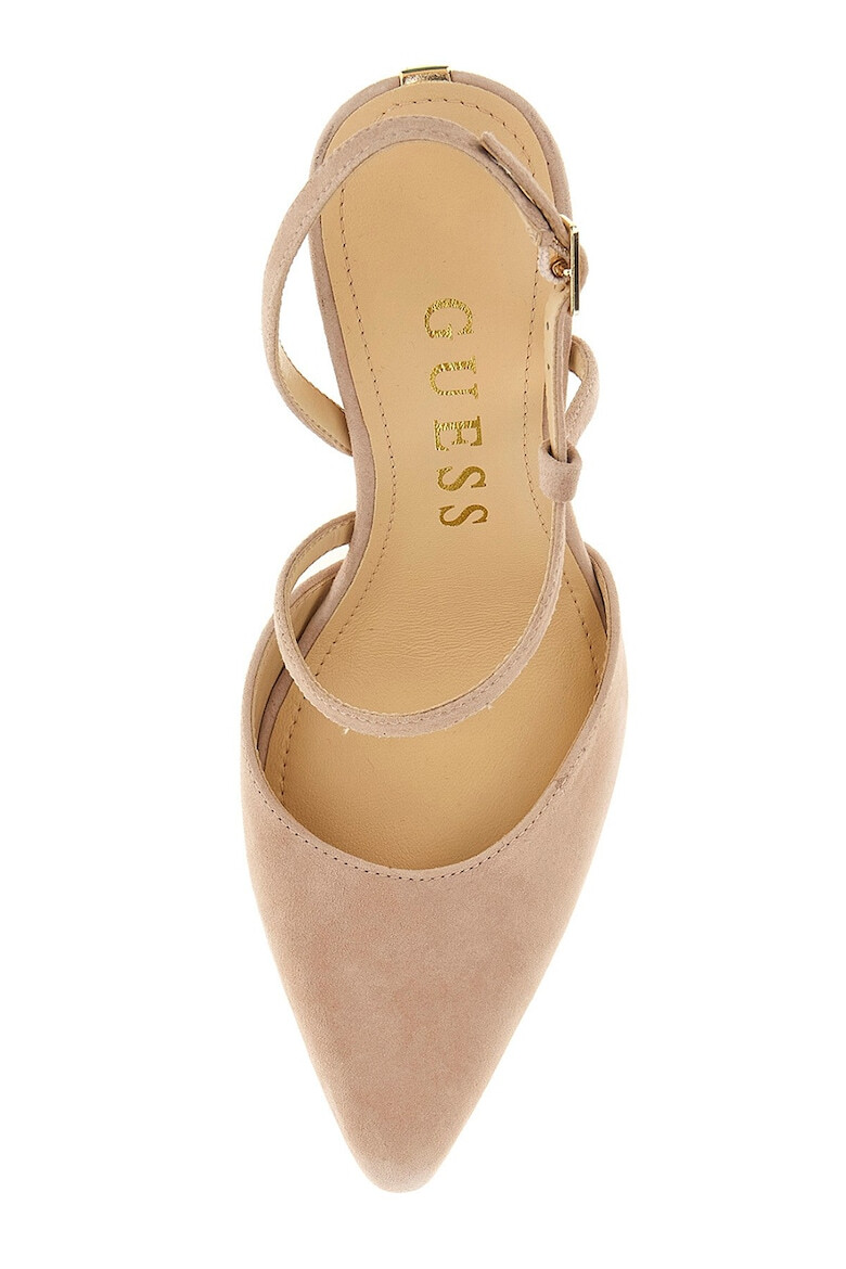 GUESS Pantofi stiletto de piele intoarsa cu varf ascutit - Pled.ro