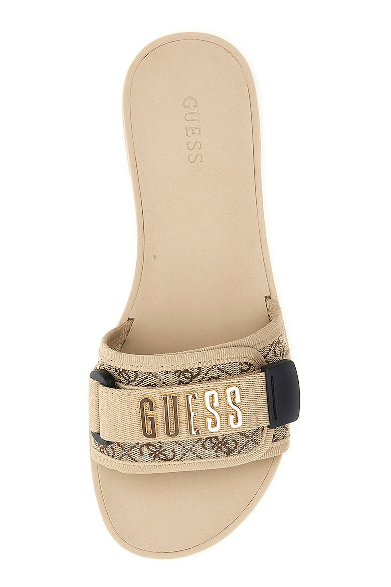 GUESS Papuci cu aplicatie metalica cu logo - Pled.ro