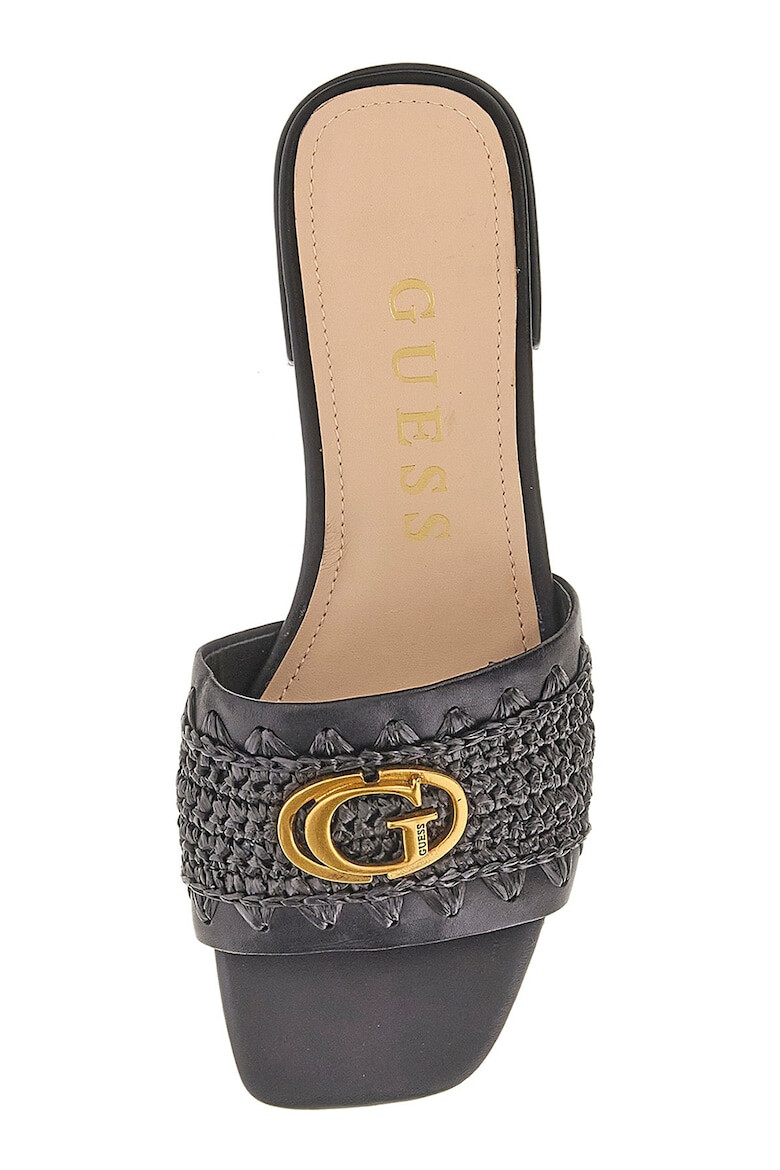 GUESS Papuci cu garnituri de piele - Pled.ro