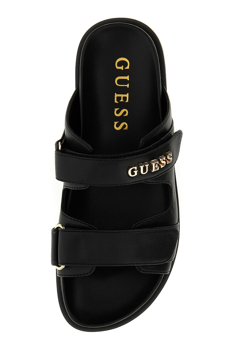 GUESS Papuci cu velcro de piele ecologica - Pled.ro