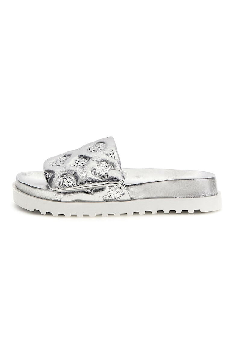 GUESS Papuci cu velcro si logo stantat - Pled.ro