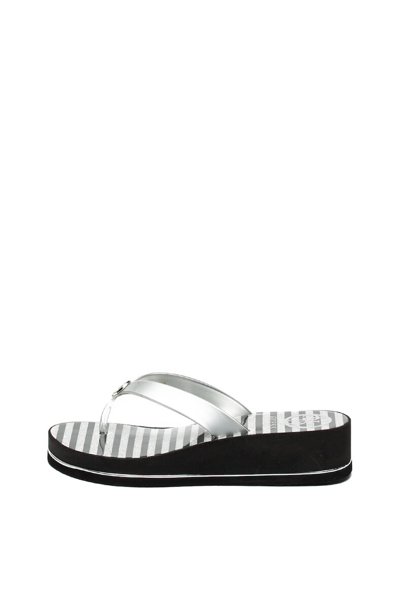 Guess Papuci flip-flop cu platforma wedge - Pled.ro