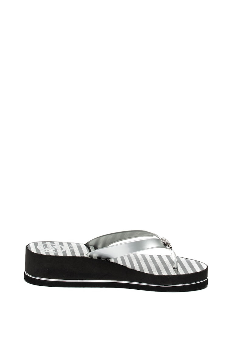 Guess Papuci flip-flop cu platforma wedge - Pled.ro