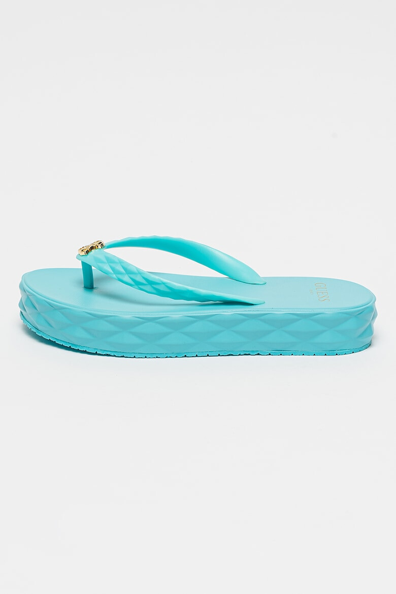 GUESS Papuci flip-flop cu talpa flatform - Pled.ro