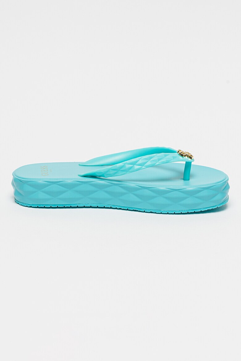 GUESS Papuci flip-flop cu talpa flatform - Pled.ro