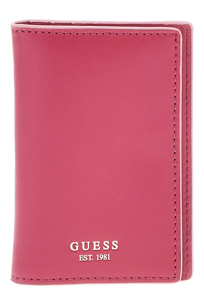 GUESS Portcart de piele cu logo - Pled.ro