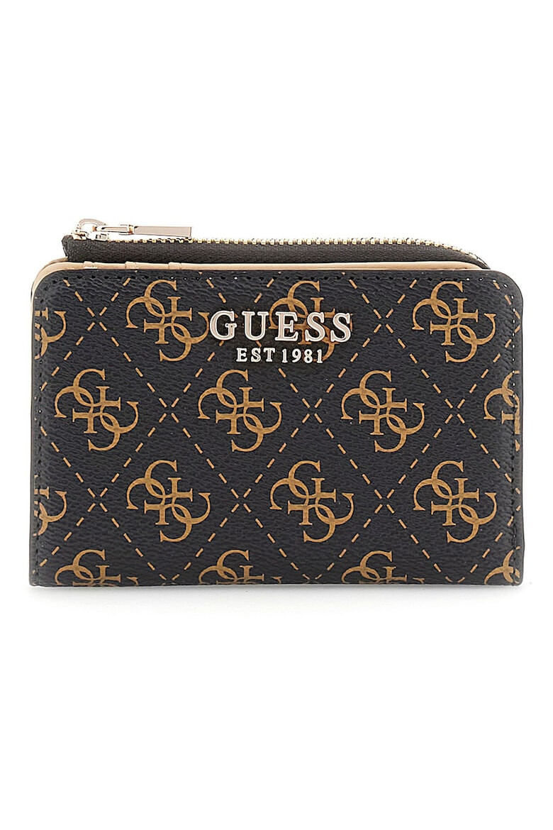 GUESS Portcart de piele ecologica cu model monograma - Pled.ro