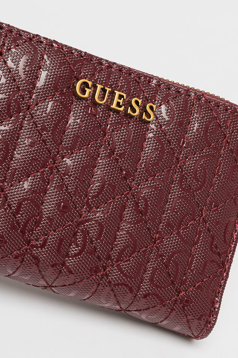 Guess Portofel cu fermoar si model Aveta - Pled.ro