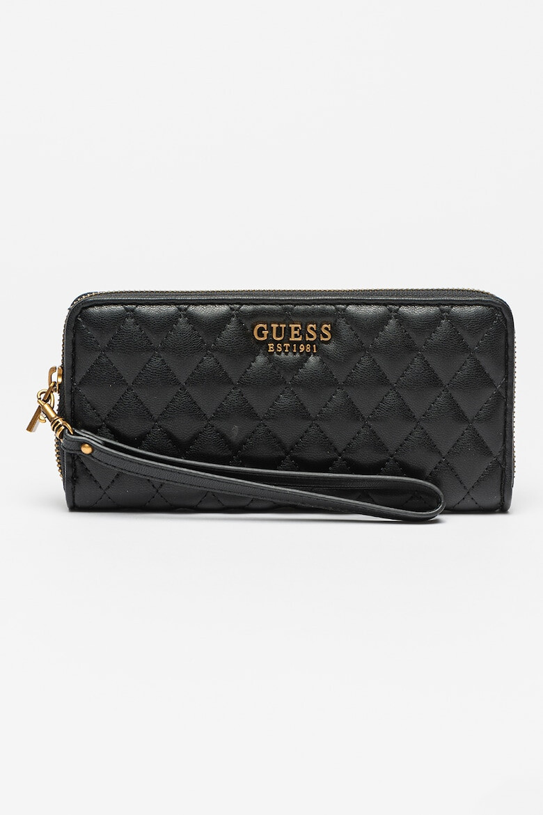 Guess Portofel de piele ecologica cu aspect matlasat Izzy - Pled.ro