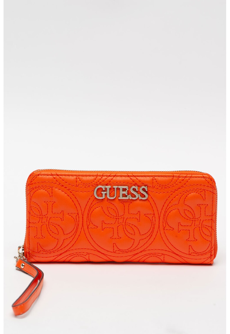 Guess Portofel de piele ecologica cu logo cusut Manhattan - Pled.ro