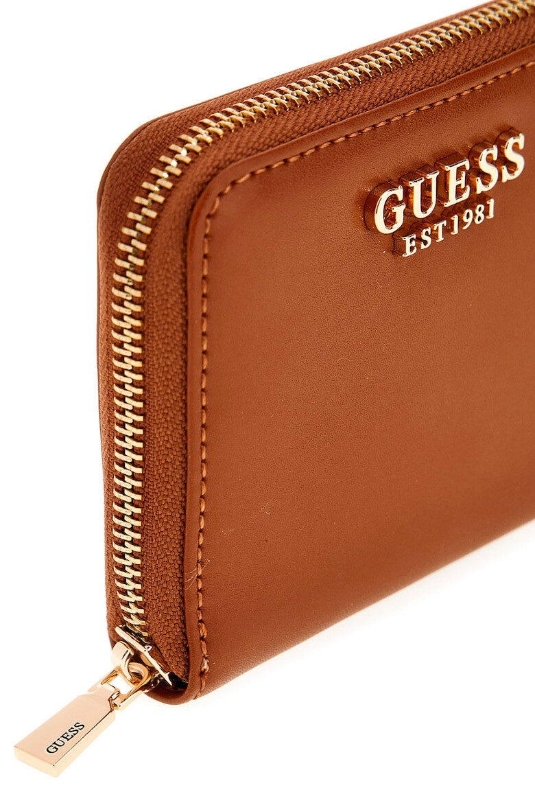 GUESS Portofel de piele ecologica cu logo metalic discret - Pled.ro