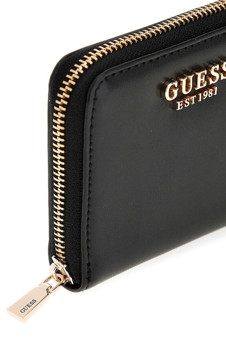 GUESS Portofel de piele ecologica cu logo metalic discret - Pled.ro