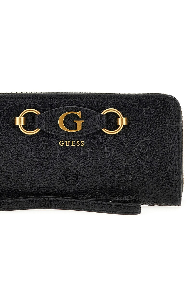 Guess Portofel de piele ecologica cu logo stantat Izzy - Pled.ro