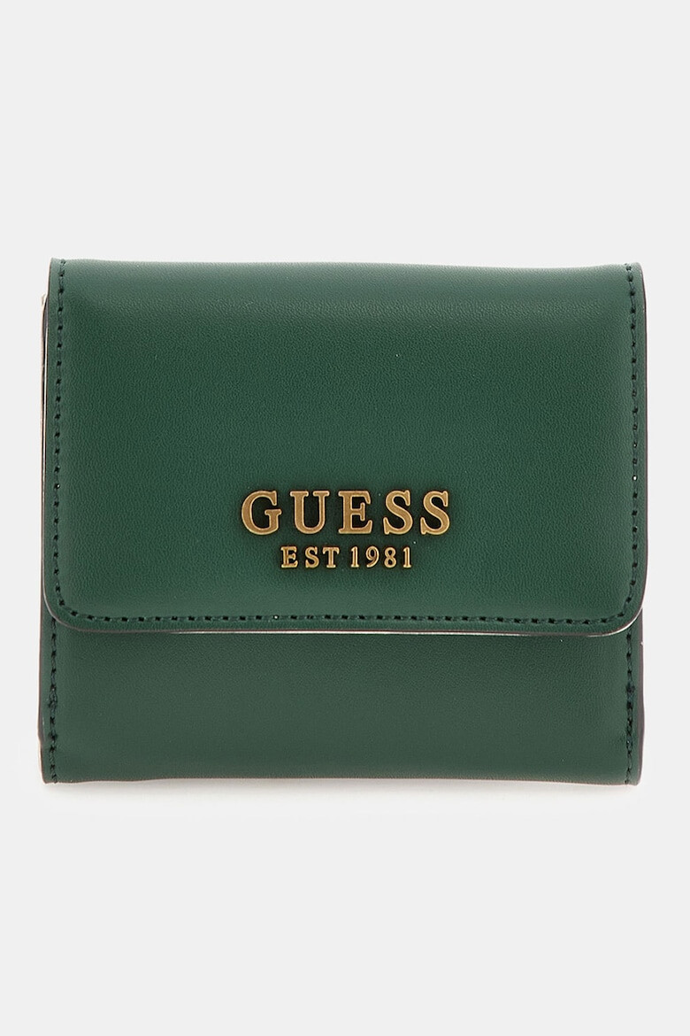 Guess Portofel din piele ecologica cu clapa Laurel - Pled.ro